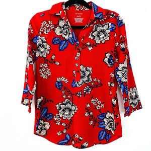 VAN HEUSEN RED BLOUSE